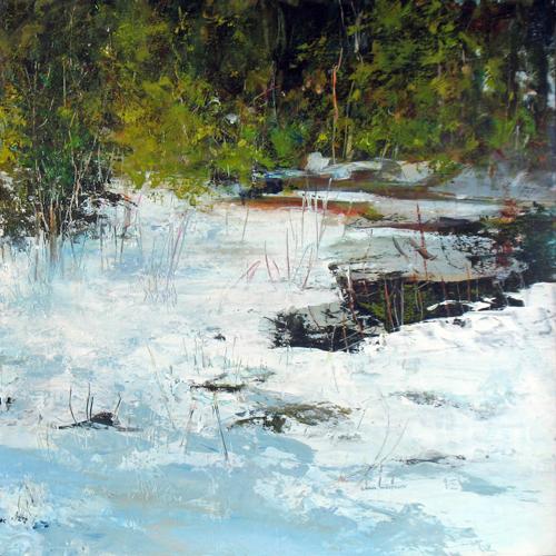 Cedar Winter SOLD 24x24 inches