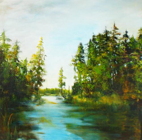 From Here   24x24 inches