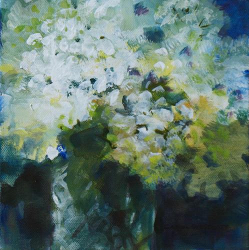 Hydrangea II  8 x 8 inches