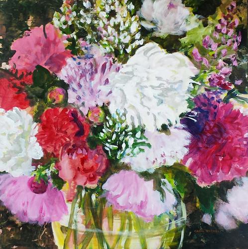 Loosely Gathered 24 x 24 inches