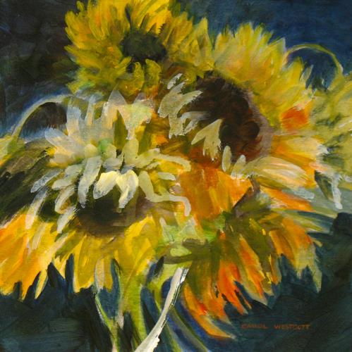 Sunflowers 12 x 12 inches 